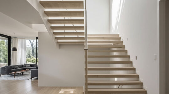 escalier en limon central